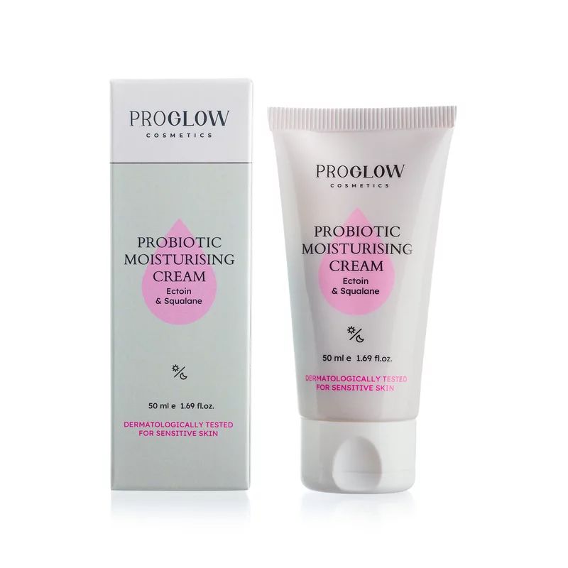 Crema hidratanta, Probiotic Moisturising Cream cu Postbiotice, Ectoina si Squalan, 50 ml, ProGlow