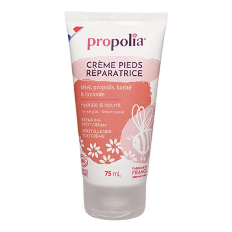 Crema reparatoare pentru picioare cu miere, propolis, unt de shea si lavanda ecologica 75ml Propolia
