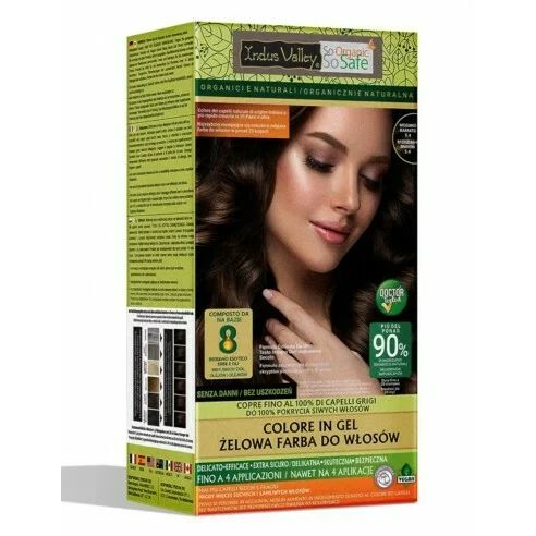 Cupru Mahon 5.40 Vopsea henna gel fara amoniac, Indus Valley