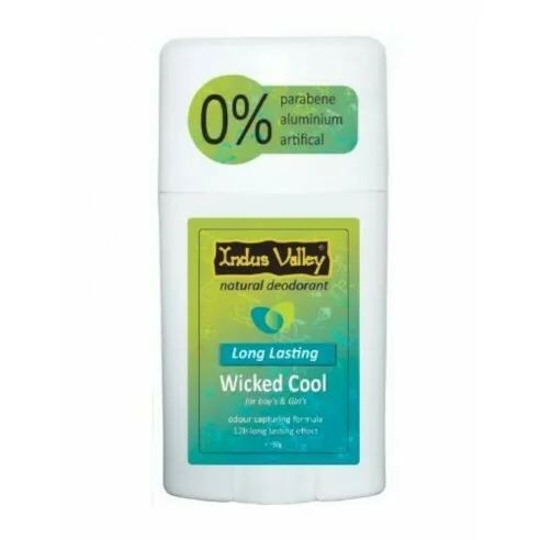 Deodorant natural stick Wicked Cool, 50g, Indus Valley