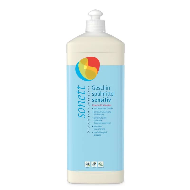 Detergent lichid pentru vase sensitive ecologic 1l Sonett