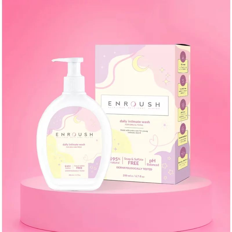 Gel intim zilnic pentru fetite si adolescente, 200ml, Enroush