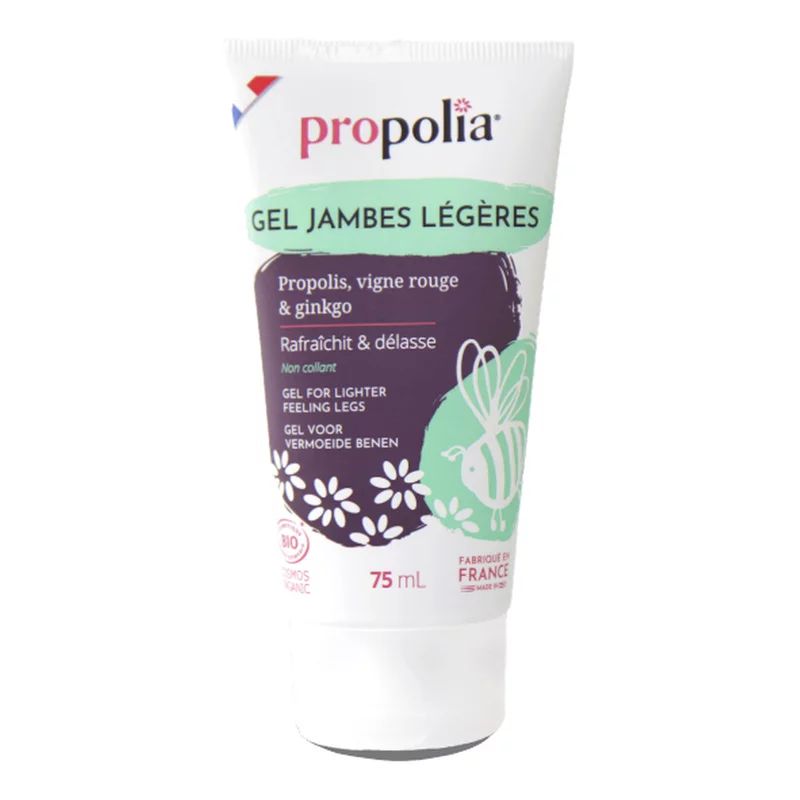Gel pentru picioare usoare cu propolis, vita de vie rosie si ginkgo ecologic 75ml Propolia