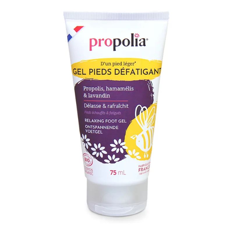 Gel relaxant pentru picioare cu propolis, hamamelis si lavanda ecologic 75ml Propolia