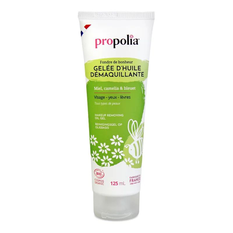 Gel uleios demachiant cu miere, camelia si albastrele ecologic 125ml Propolia