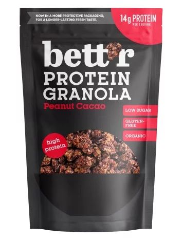 Granola proteica cu alune si cacao bio 300g Bettr