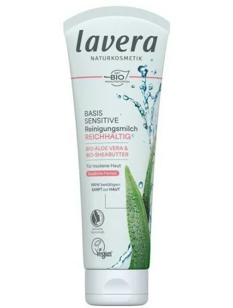 Lapte demachiant cu aloe vera si unt de shea pentru ten uscat 125ml Lavera