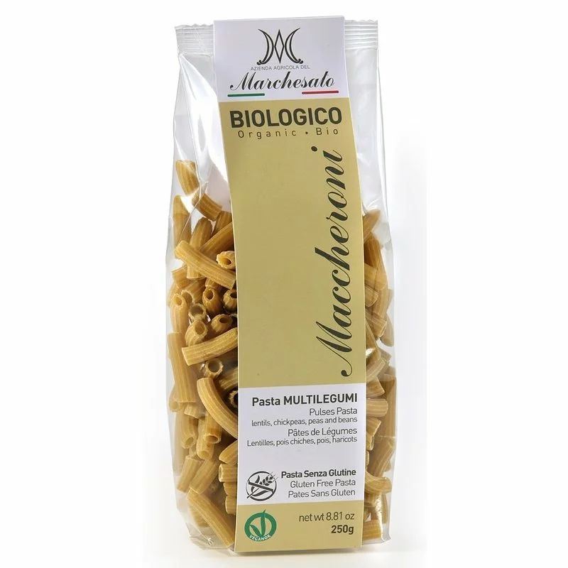 Paste maccheroni cu legume bio 250g Marchesato