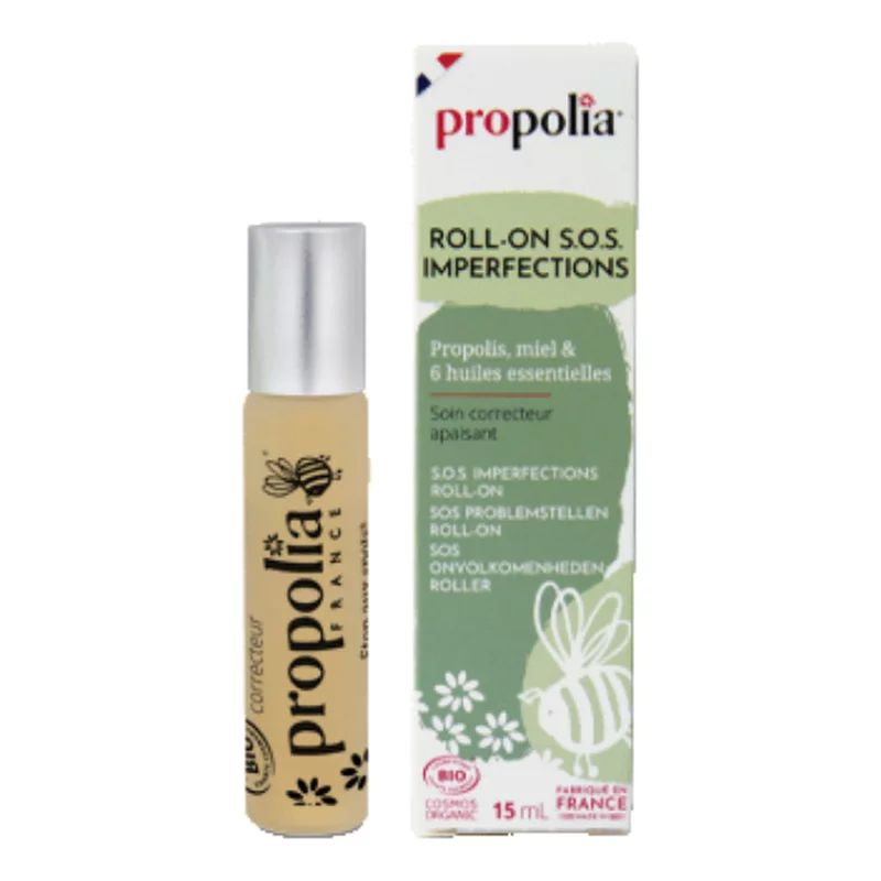 Roll-on SOS pentru imperfectiuni cu propolis, miere si 6 uleiuri esentiale ecologic 15ml Propolia