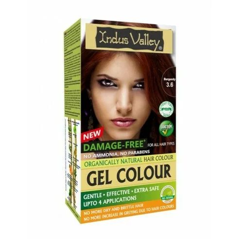 Rosu Burgundy 3.60 Vopsea henna gel fara amoniac, Indus Valley