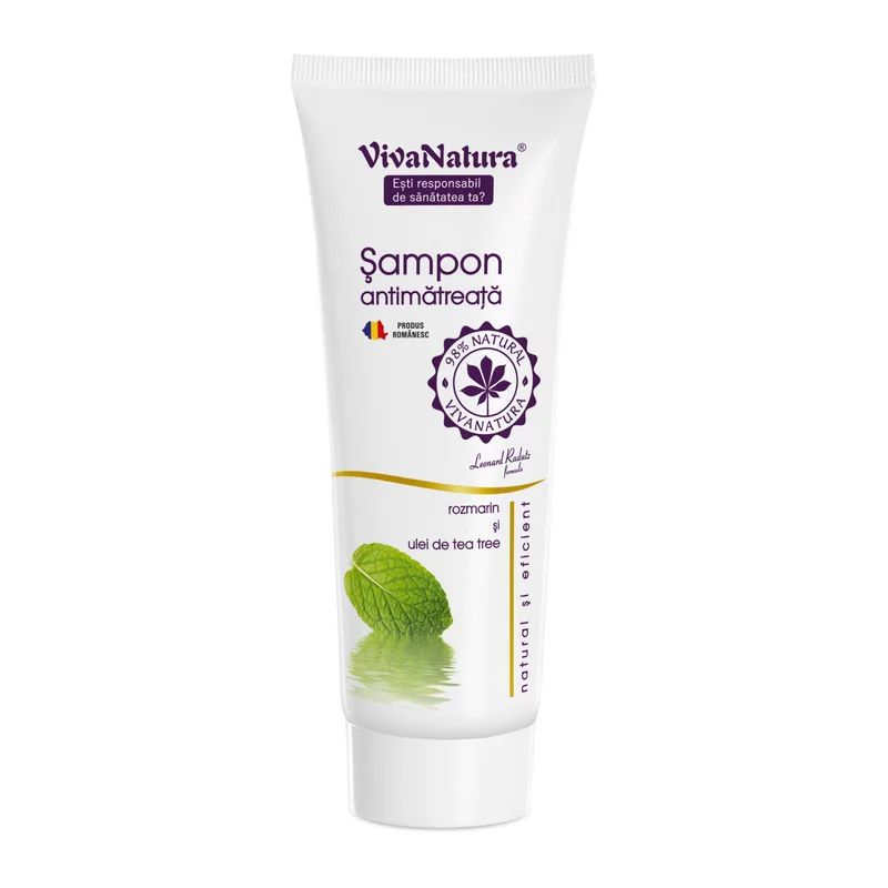 Sampon Antimatreata cu Rozmarin si Tea-Tree, 250ml, VivaNatura