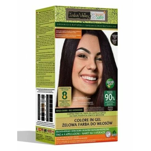 Saten Inchis 3.0 Vopsea henna gel fara amoniac, Indus Valley