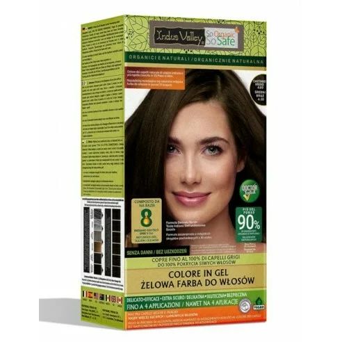 Saten Mediu 4.0 Vopsea henna gel fara amoniac, Indus Valley