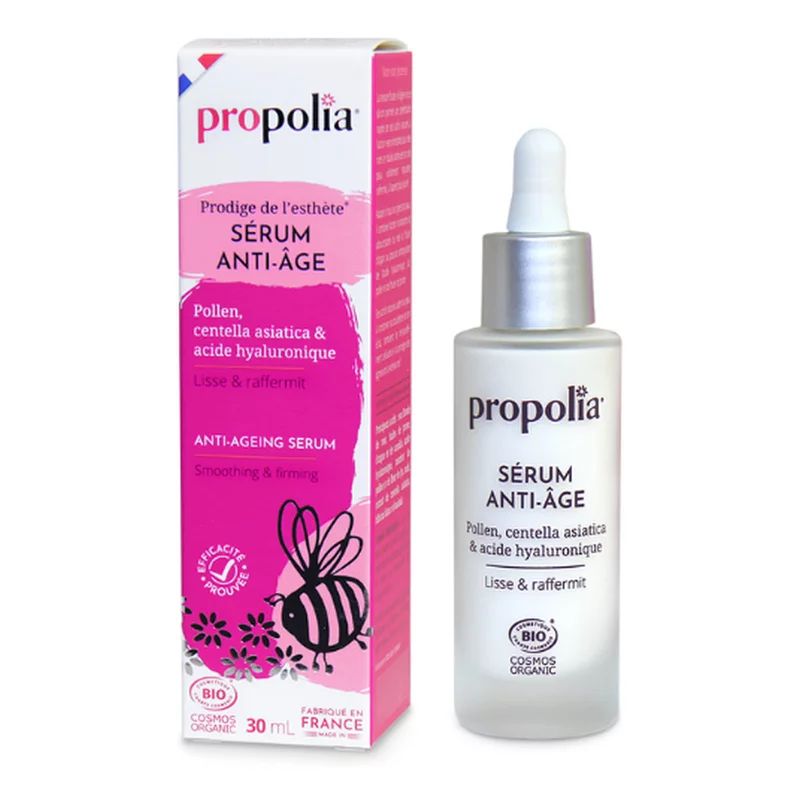 Ser anti-imbatranire cu polen, centella asiatica si acid hyaluronic ecologic 30ml Propolia