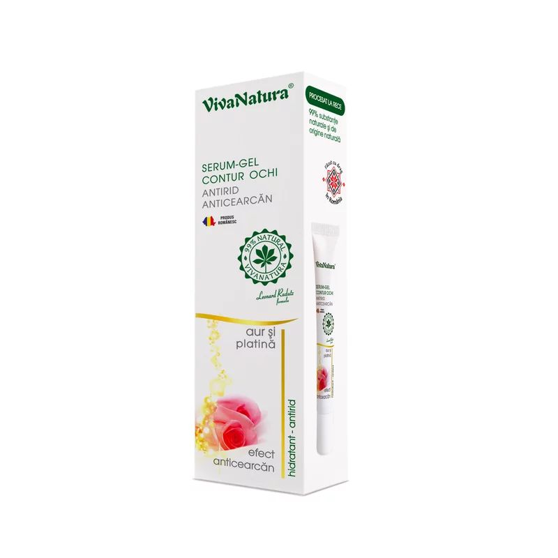 Serum-Gel Contur Ochi Antirid Anticearcan, 15ml, VivaNatura