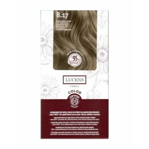 Vopsea de par fara amoniac Blond Deschis Rece 8.17, Lucens Umbria