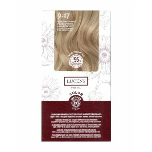Vopsea de par fara amoniac Blond foarte Deschis Rece 9.17, Lucens Umbria