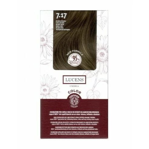 Vopsea de par fara amoniac Blond Rece 7.17, Lucens Umbria