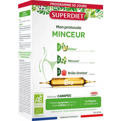 PROTOCOL SLABIRE, BIO, 30 fiole din sticla x 10ml, SUPERDIET