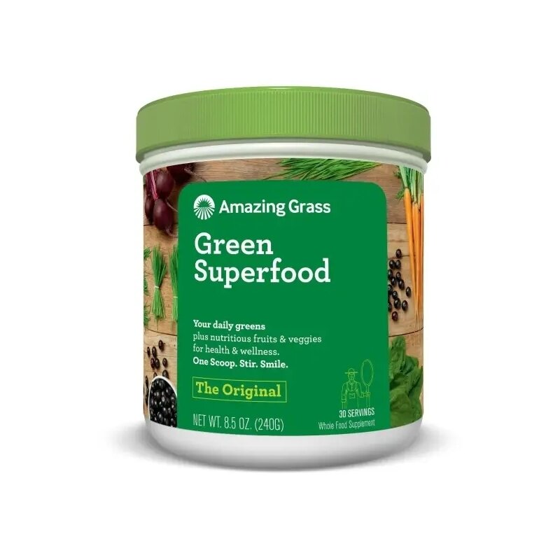 Pudra cu fructe si legume, Amazing Grass Green Superfood, 240 g