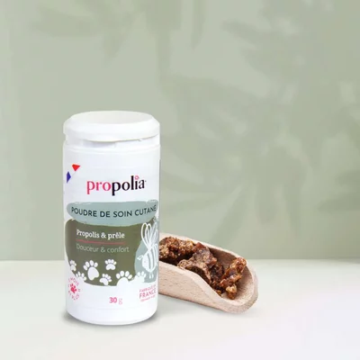 Pudra cu propolis si coada calului pentru pielea animalelor 30g Propolia