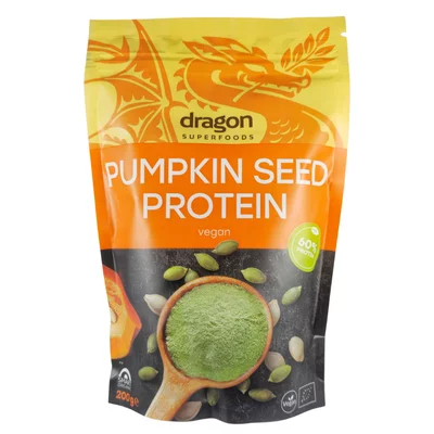 Pudra proteica din seminte de dovleac bio 200g Dragon Superfoods