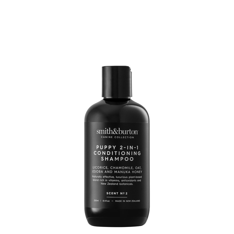 Puppy 2in1 sampon si balsam pentru caini si pisici cu miere de manuka, 250 ml, smith & burton