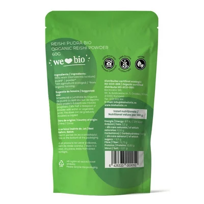 Reishi pudra bio 60g Obio