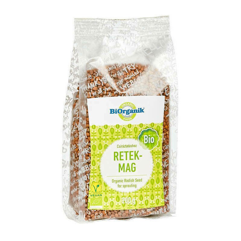 Ridiche seminte pentru germinat bio 200g biorganik