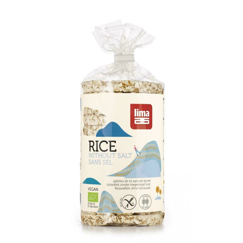 Rondele de orez expandat fara sare bio 100g lima