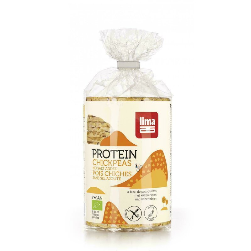 Rondele proteice din naut expandat fara sare bio 100g lima