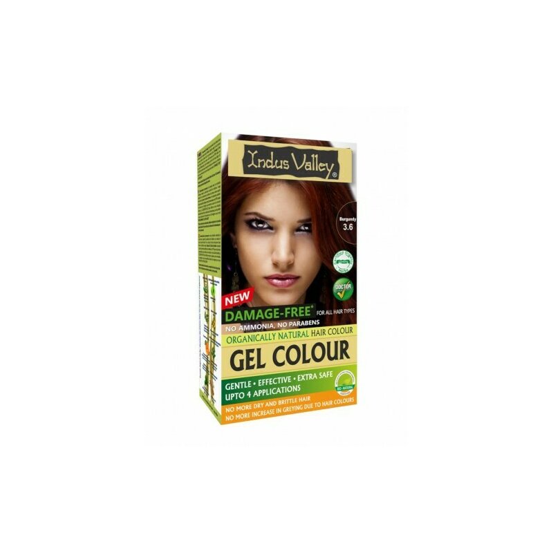Rosu Burgundy 3.60 Vopsea henna gel fara amoniac, Indus Valley