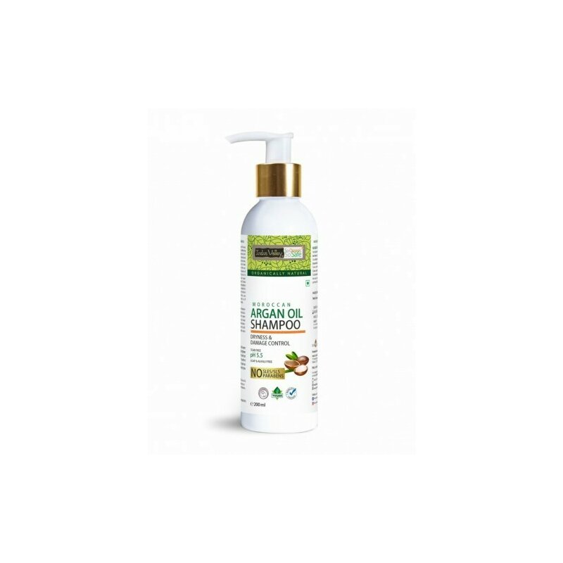 Sampon cu argan pentru par uscat, degradat, 200ml, Indus Valley