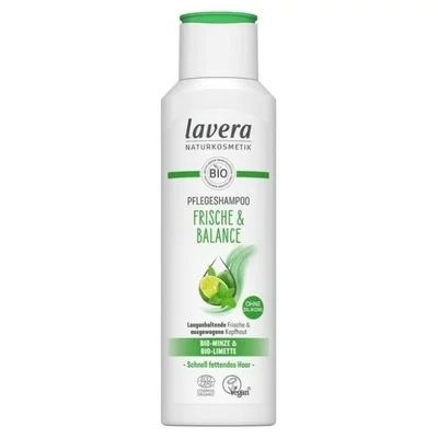 Sampon cu menta si lime pentru par gras ecologic 250ml Lavera