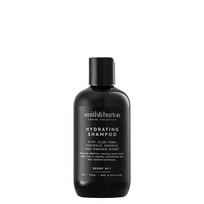 Sampon hidratant BIO pentru caini si pisici cu kiwi, aloe vera, miere de manuka, ginseng si nuca de cocos, 250 ml, Smith & Burton