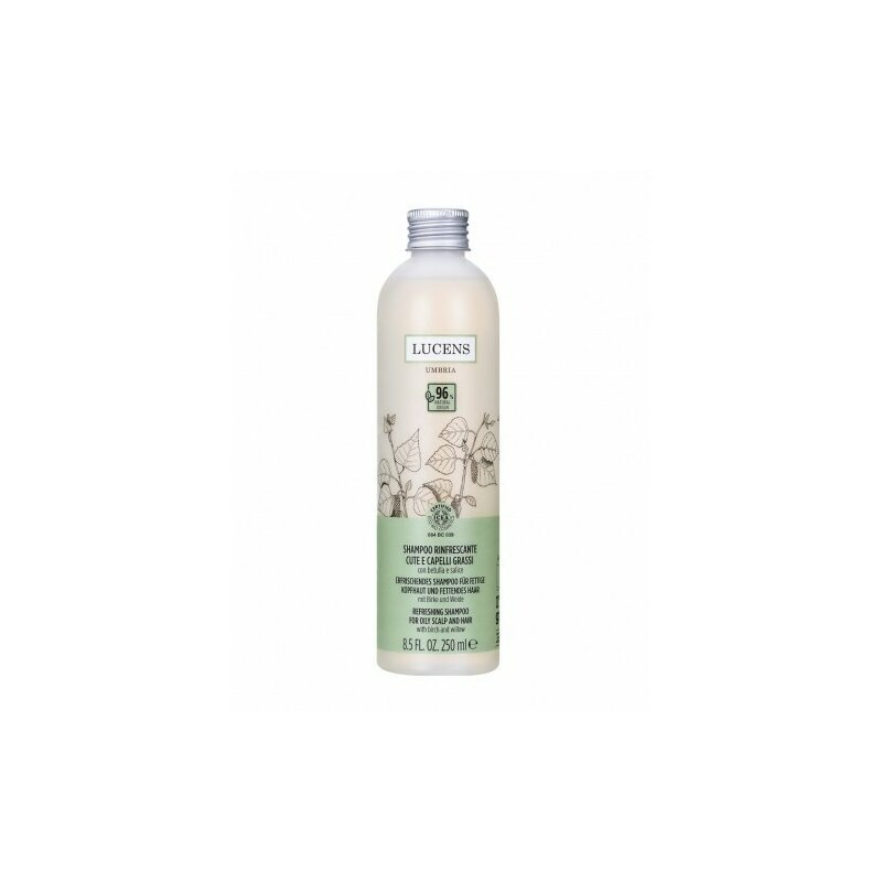 Sampon pentru par gras cu efect revigorant, 250ml, Lucens Umbria