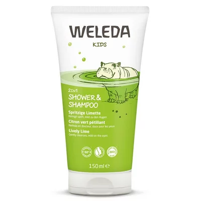 Sampon si gel de dus cu lime pentru copii 150ml Weleda