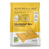 SANATELE BIO  Linte si Piper, FARA GLUTEN, 40 g, Republica Bio