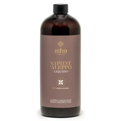 Sapun lichid de alep cu 25% ulei de dafin 1000ml Isha