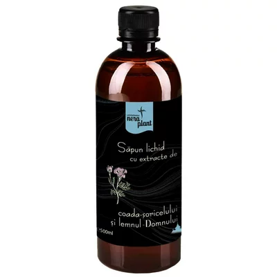 Sapun lichid cu coada soricelului si lemnul domnului, eco, 500ml, Laboratoarele Nera Plant