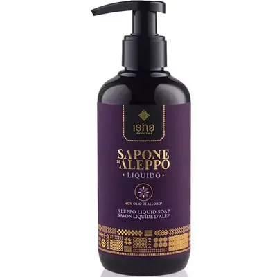 Sapun lichid de alep cu 40% ulei de dafin 250ml Isha PRET REDUS