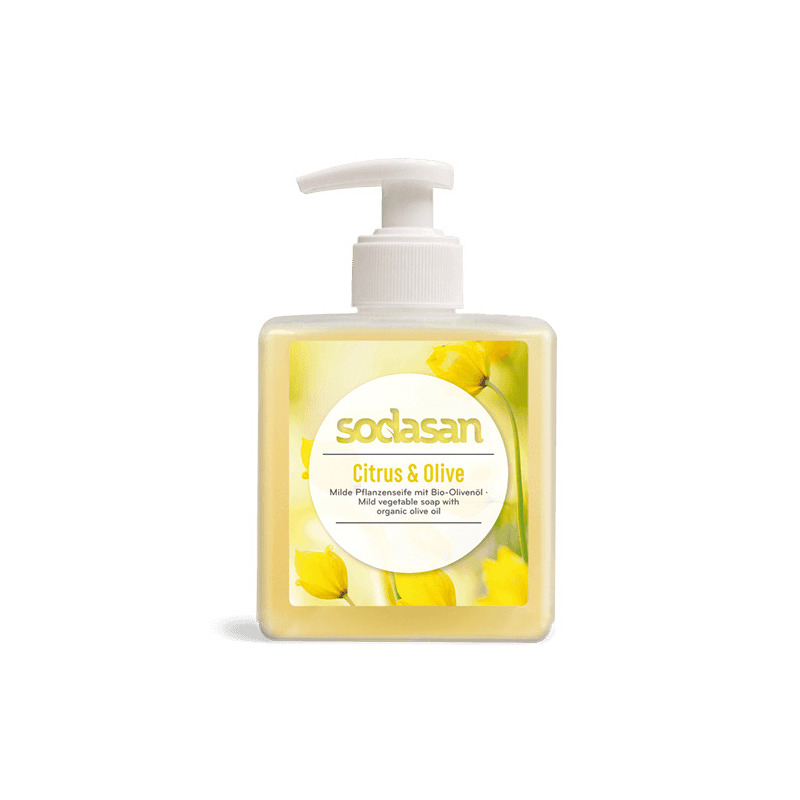 Sapun lichid/gel de dus bio citrice-masline 300 ml sodasan