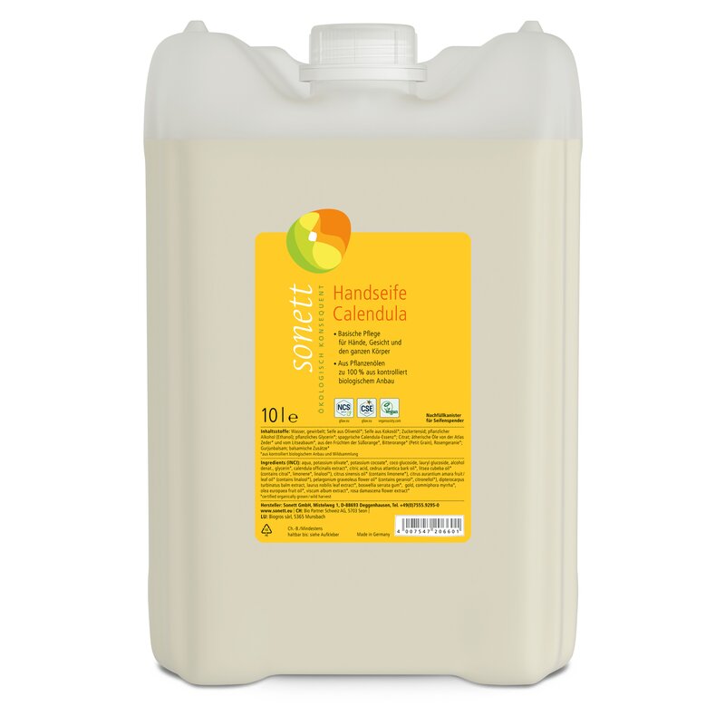 Sapun lichid pentru maini cu galbenele ecologic 10l Sonett