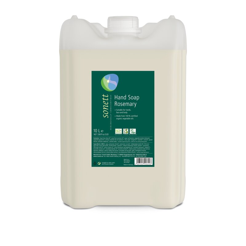 Sapun lichid pentru maini cu rozmarin ecologic 10l Sonett