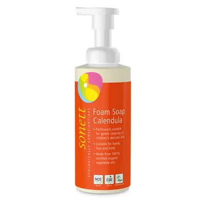 Sapun lichid spumant cu galbenele pentru copii ecologic 200ml Sonett