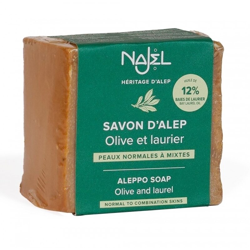 Sapun traditional de Alep cu 12% ulei de dafin, 200g, NAJEL