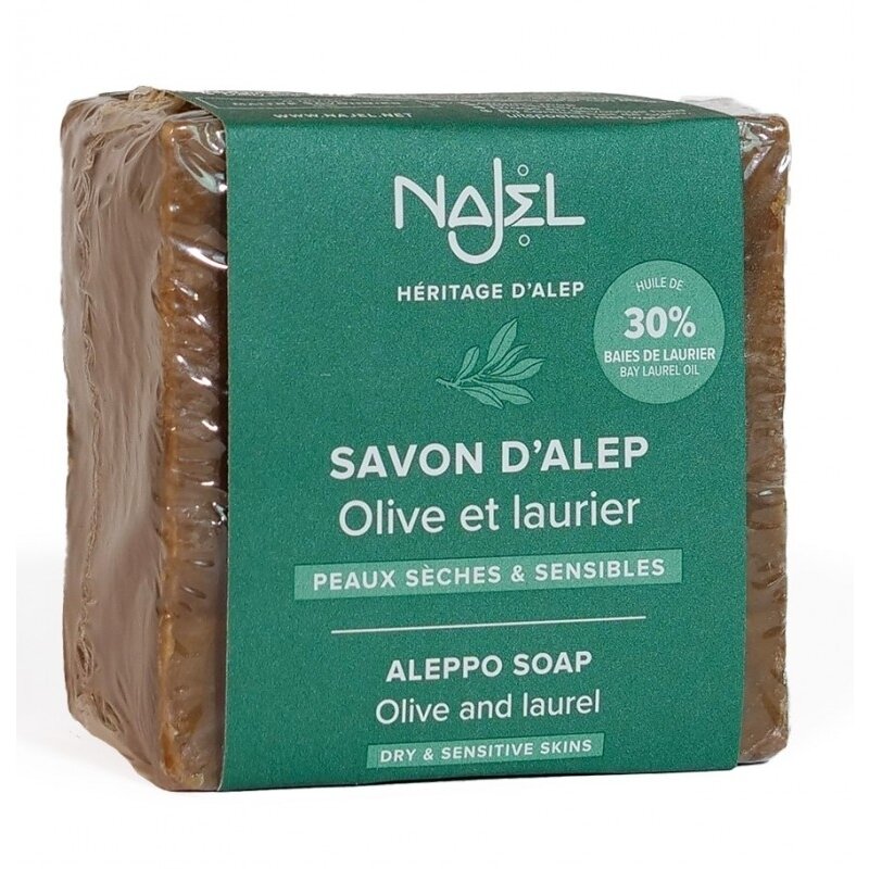 Sapun traditional de Alep cu 30% ulei de dafin, 170g