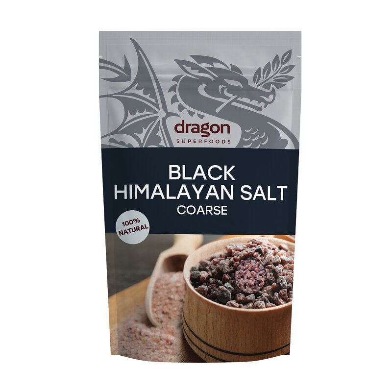 Sare de himalaya grunjoasa neagra, 250g, ds