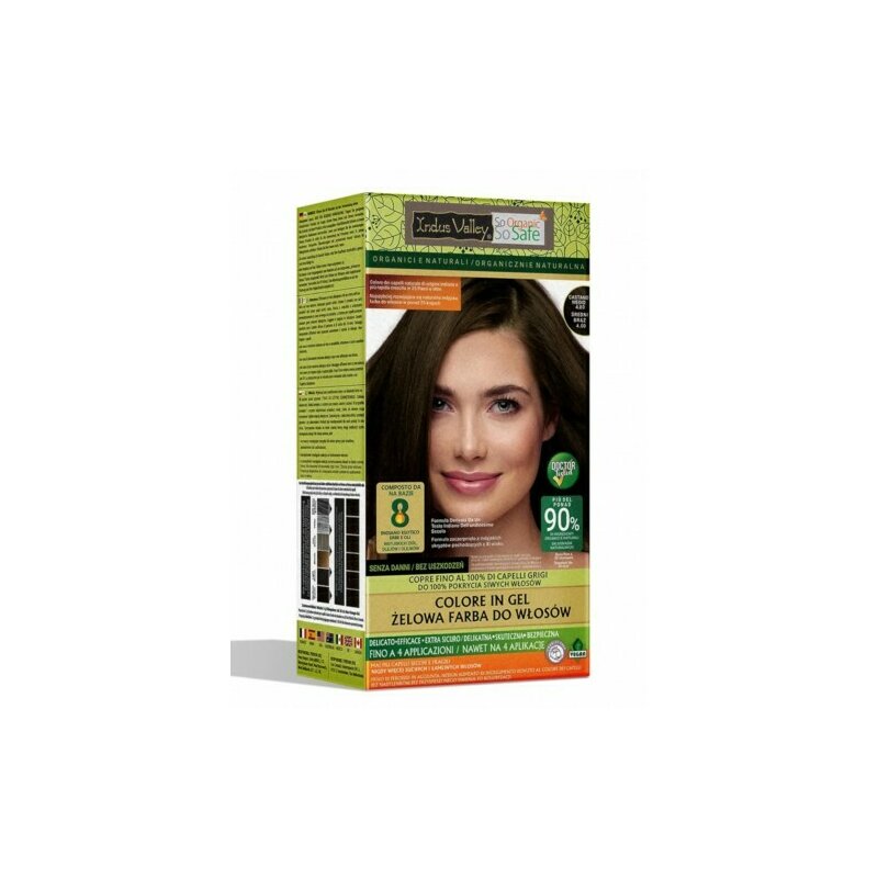 Saten Mediu 4.0 Vopsea henna gel fara amoniac, Indus Valley