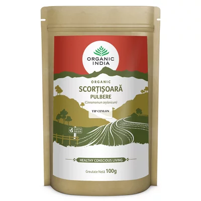 Scortisoara Ceylon Pulbere, eco, 100 gr, Organic India